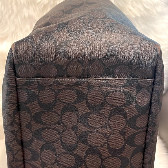 Coach Signature Coated Canvas Baby Bag-Brown/Black-MSRP $450 - Picture 7 of 16